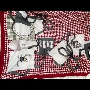 Large CD high fashion silky mannequin houndstooth scarf